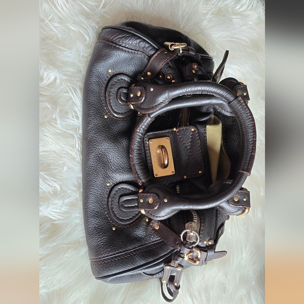 Authentic Chloe Deep Brown Leather Handbag
